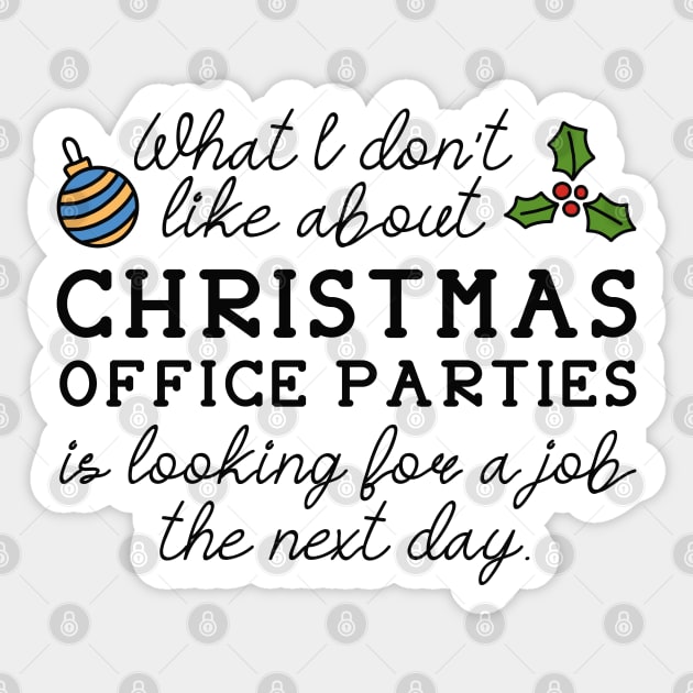 Christmas Office Parties Sticker by LuckyFoxDesigns